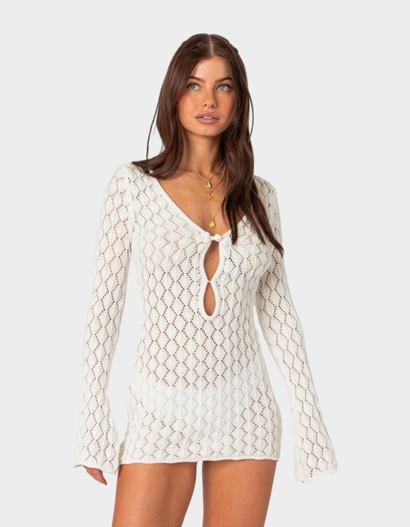 Lydia Tie-Front Mini Dress