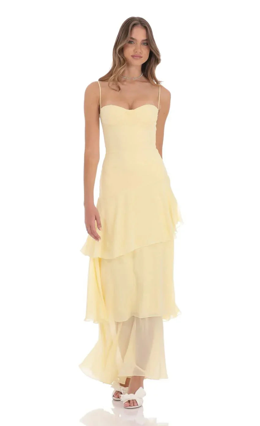 Venetia Ruffle Maxi Dress
