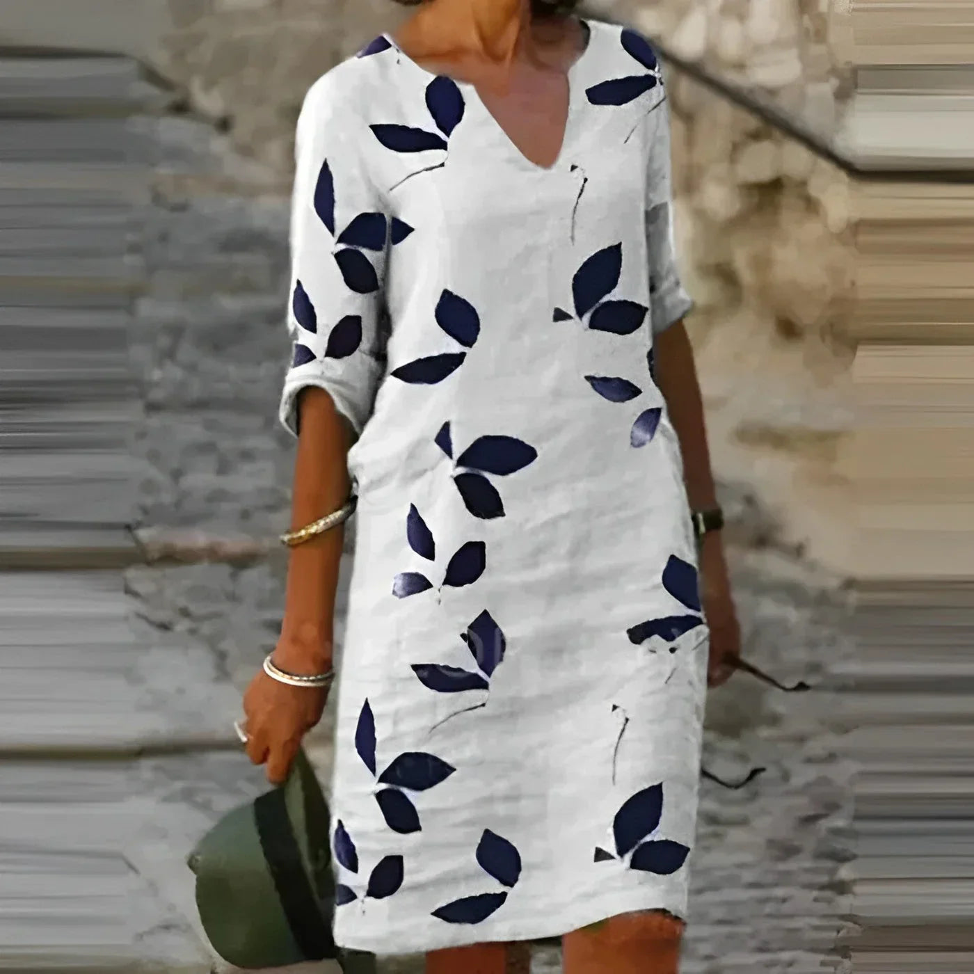 Sage Leaf Mini Dress