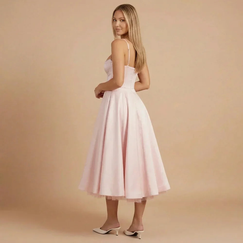 Emilia Sweetheart Midi Dress