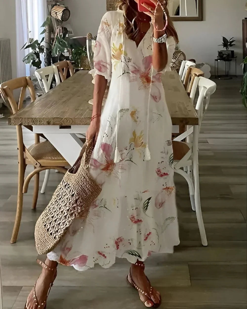 Natasha Printed Maxi Dress