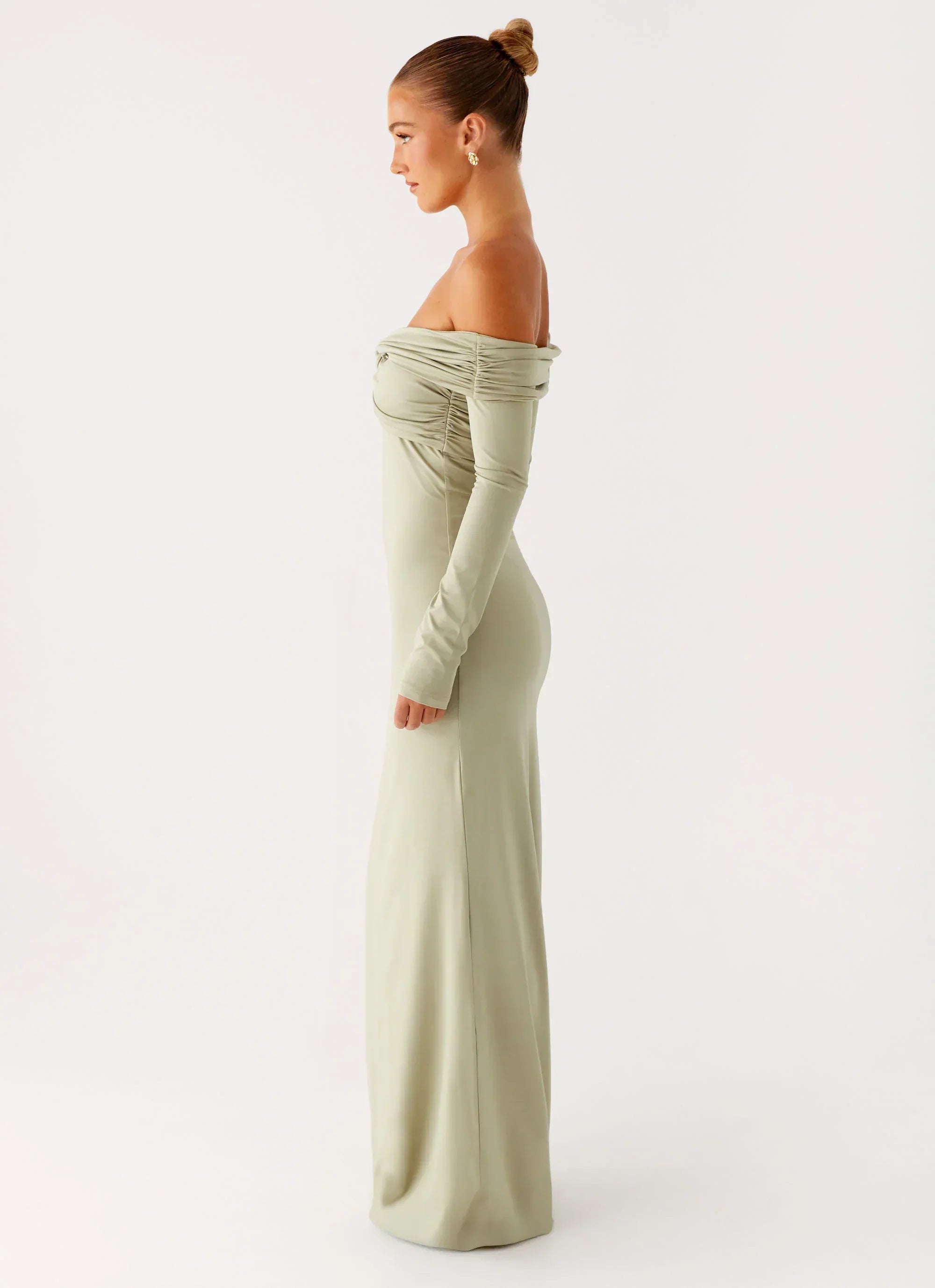 Marla Long Sleeve Maxi Dress - Sage