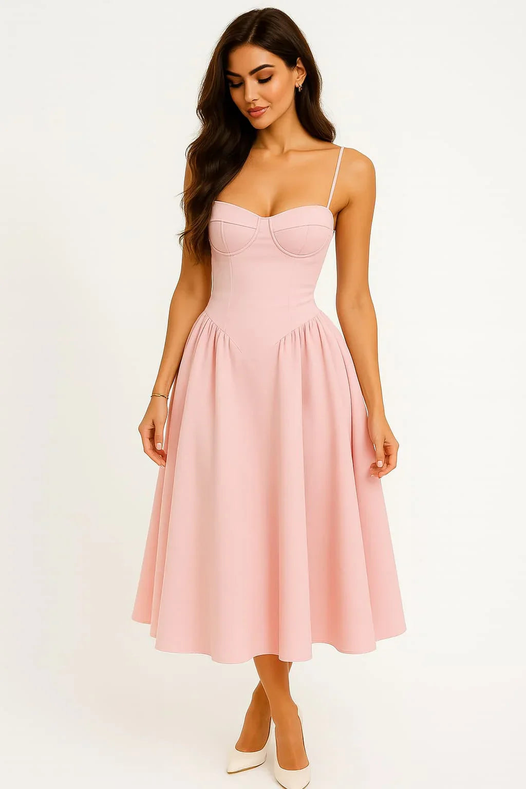 Rosalie Corset Midi Dress