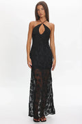 One Night Embellished Maxi Dress Black