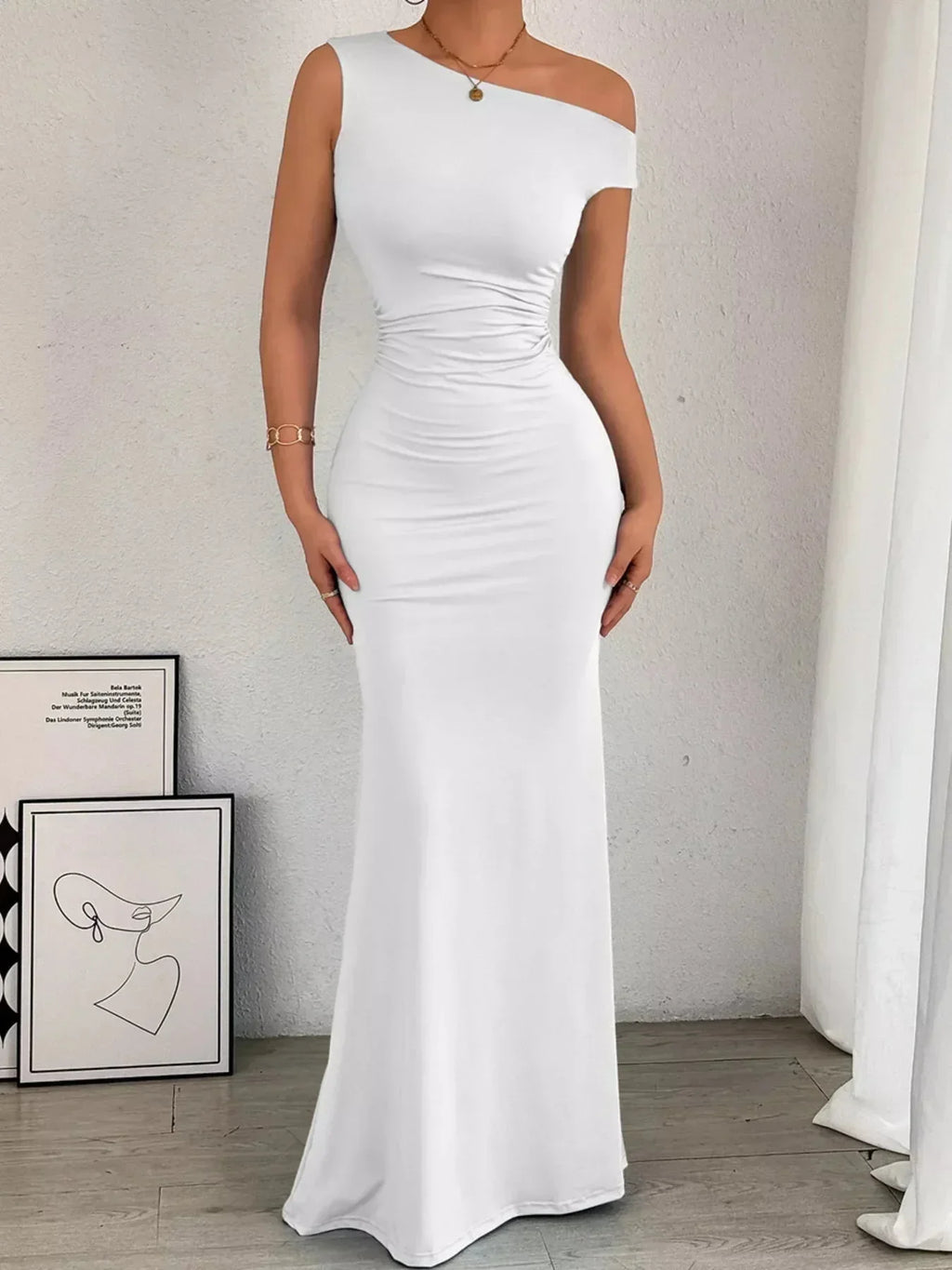 Sienna Ruched Maxi Dress