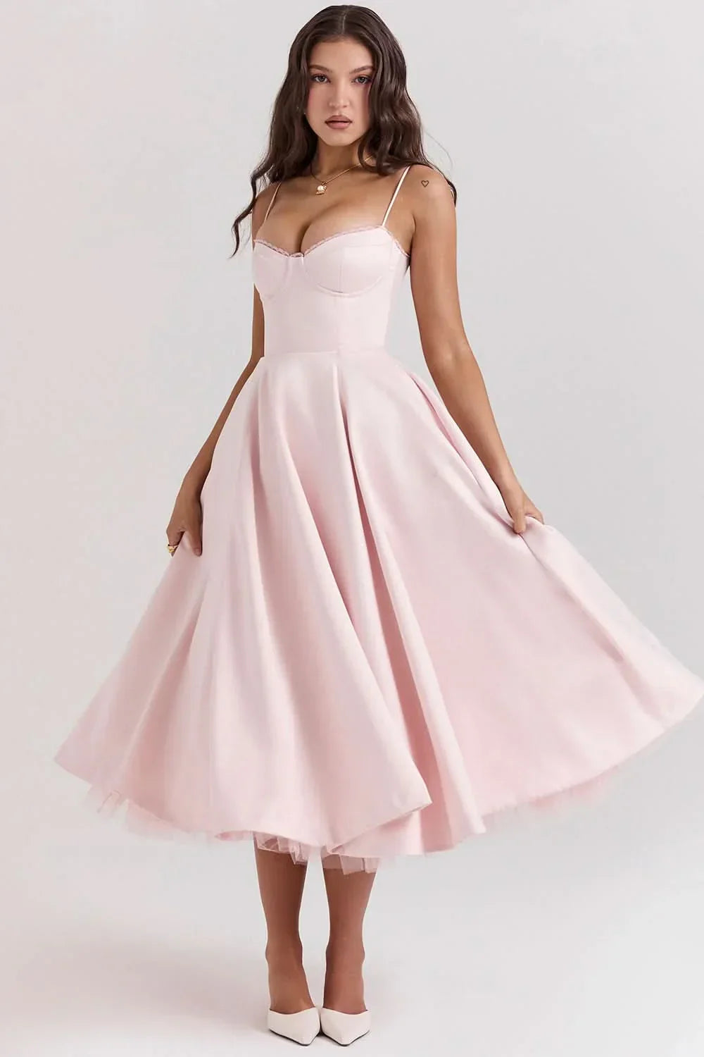 Evelyn Corset Midi Dress