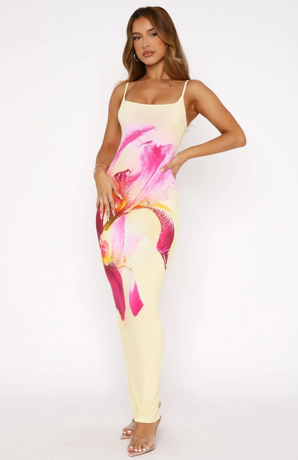 Lemon Glow Maxi Dress