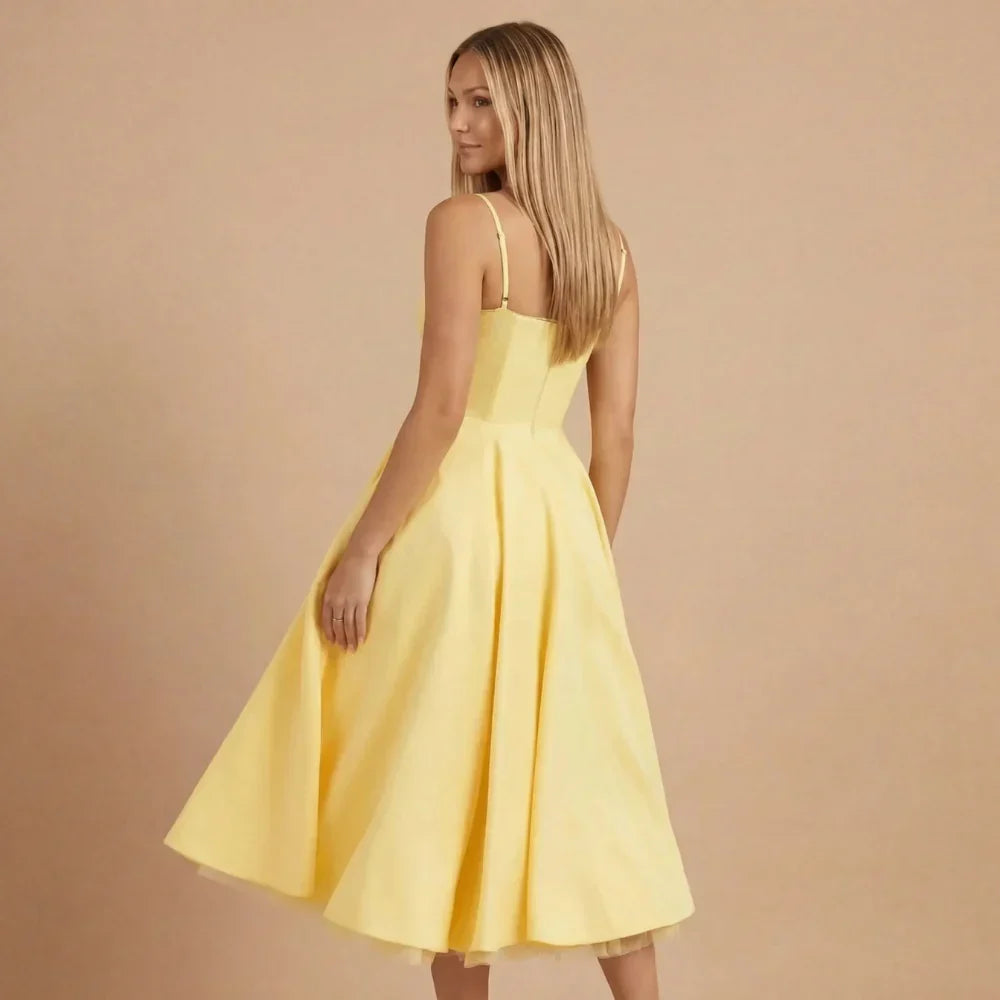 Emilia Sweetheart Midi Dress