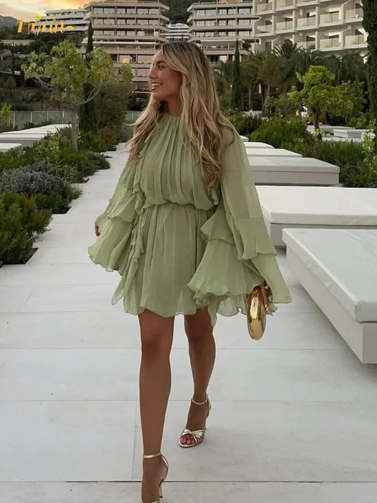Juliana Ruffle Mini Dress