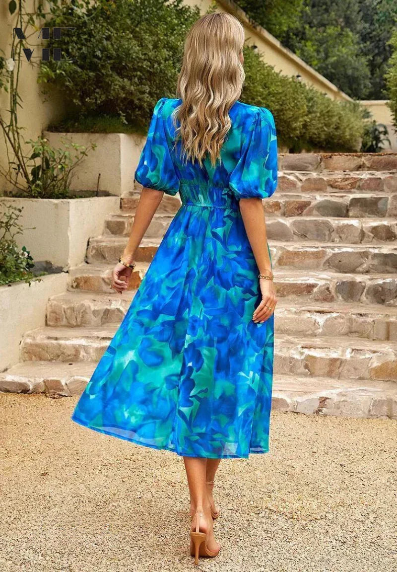 Amelia Floral Midi Dress