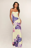 Amethyst Petal Maxi Dress