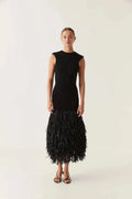 Audrey Fringe Midi Dress