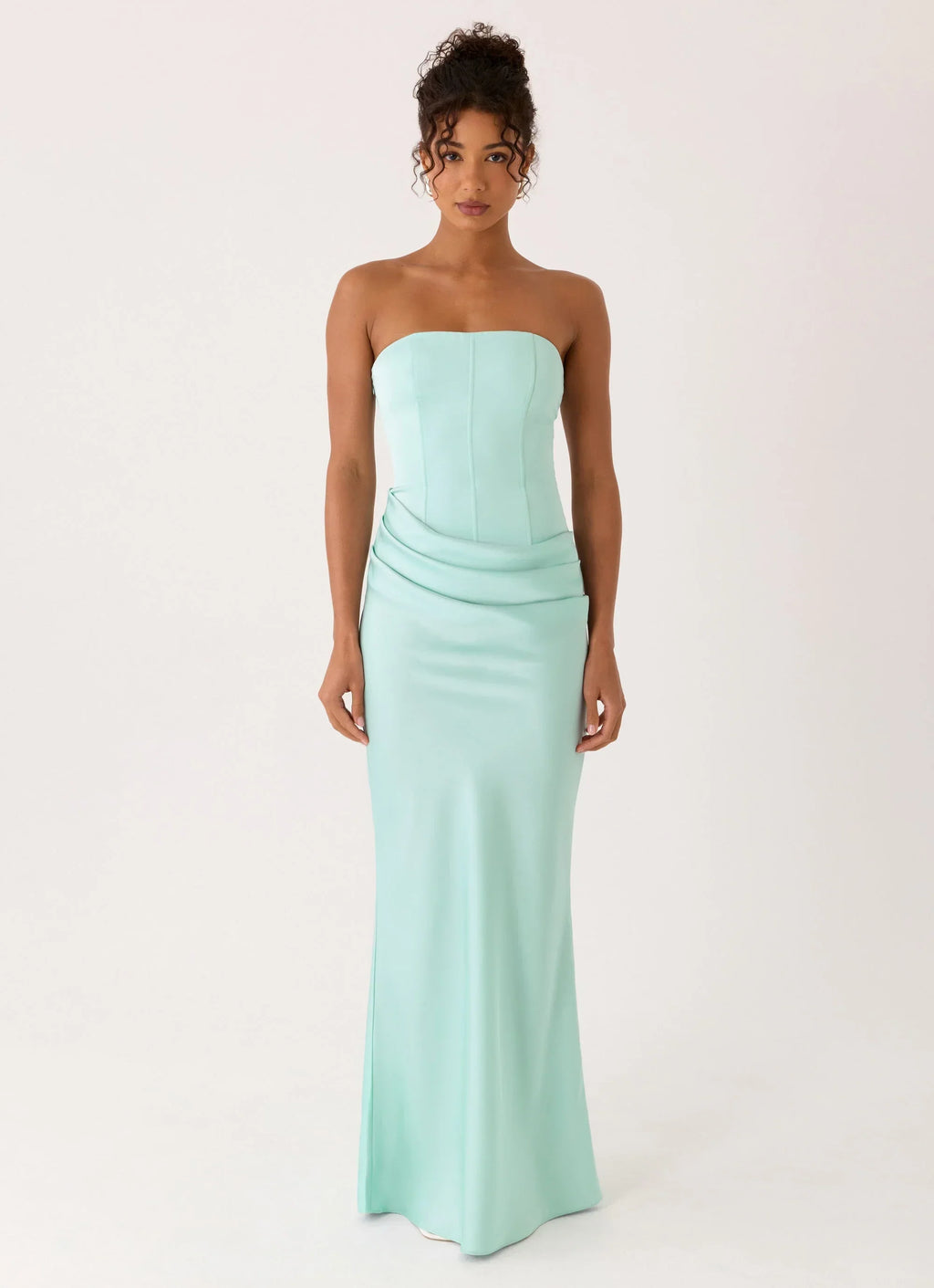Adara Corset Maxi Dress Blue