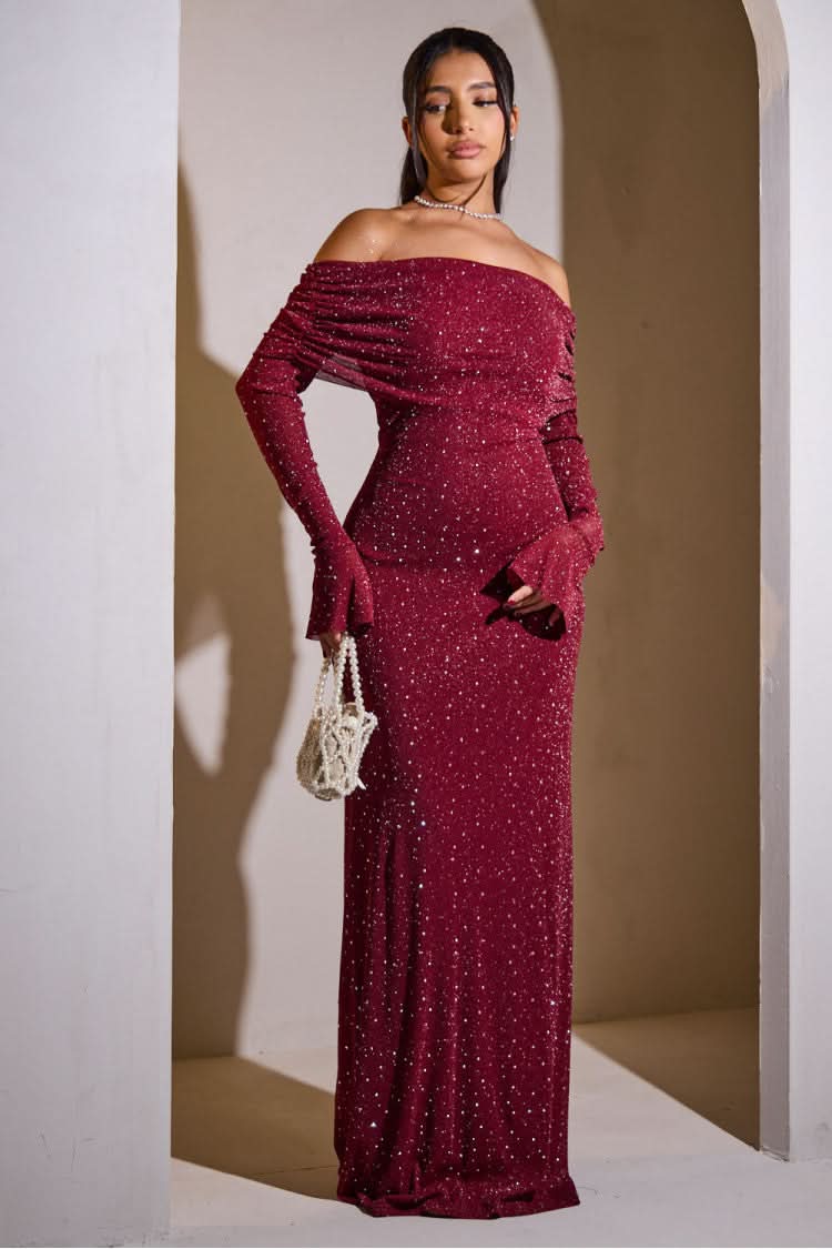 Sienna Sequin Maxi Dress