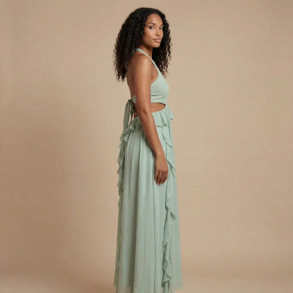 Rosalie Ruffle Maxi Dress