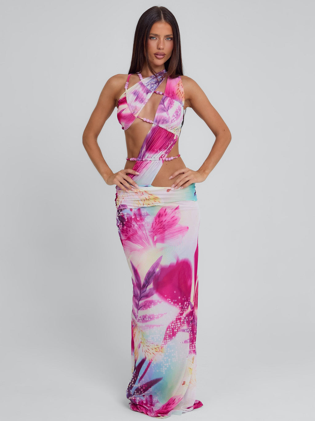 Jeanne Printed Maxi Dress