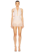 Ruffle Halter Mio Mini Dress