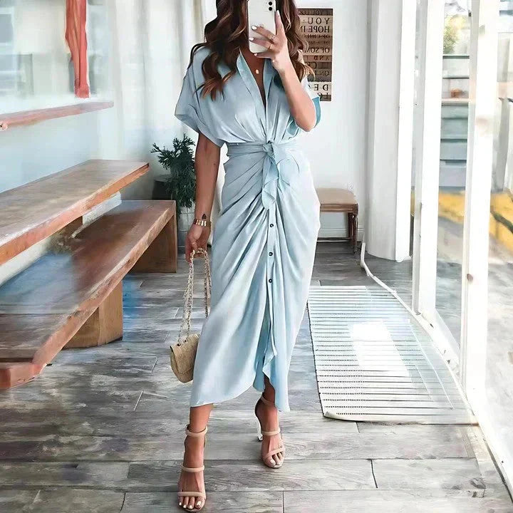 Audrey Wrap Midi Dress
