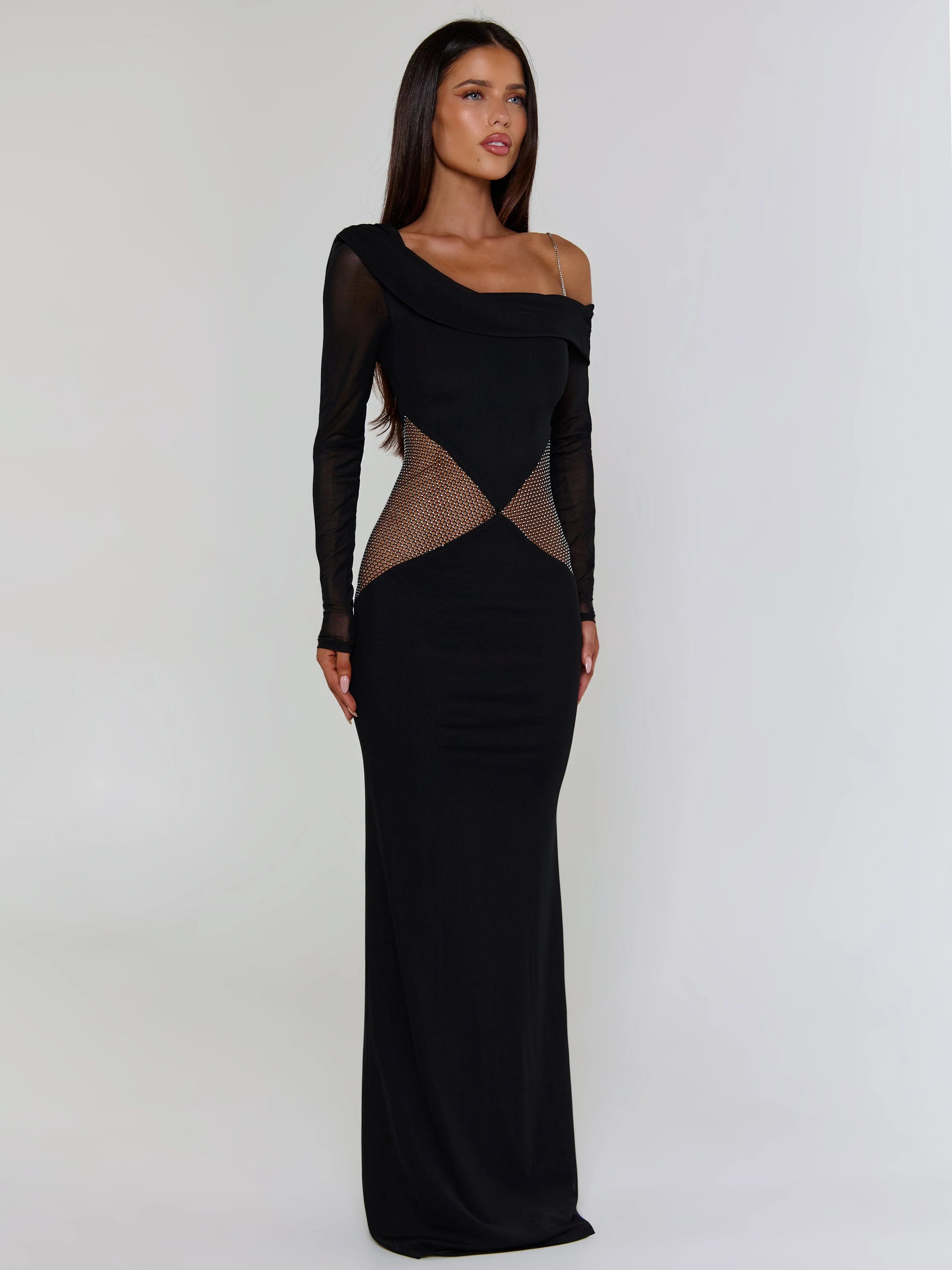 Lumina Black Maxi Dress