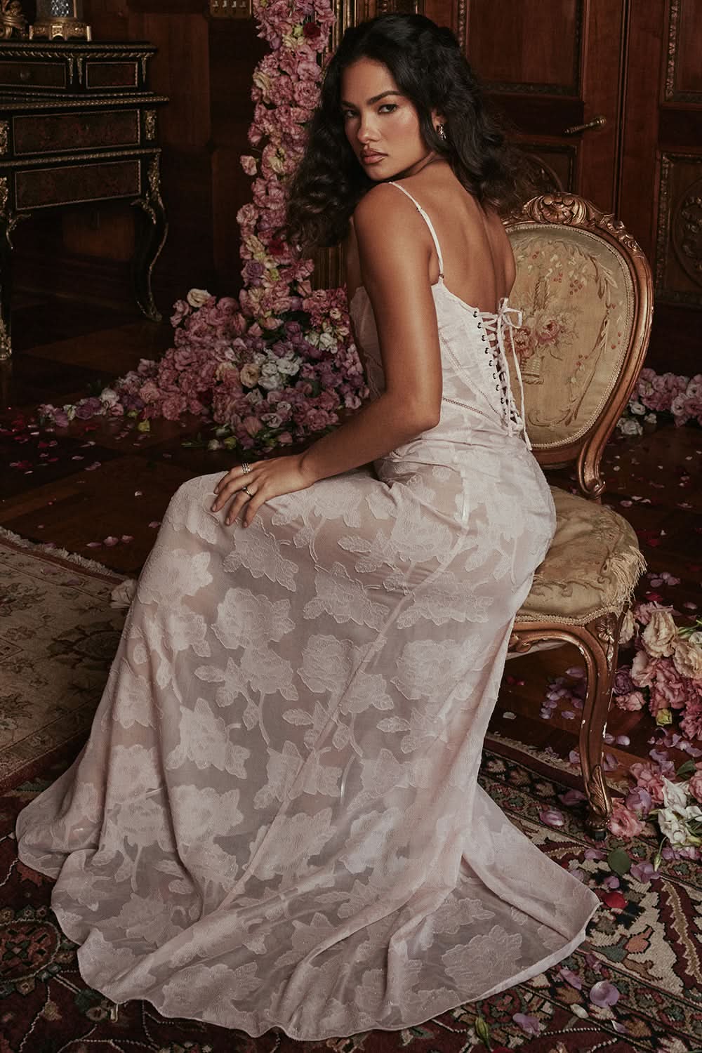 Evangeline Lace Maxi Dress