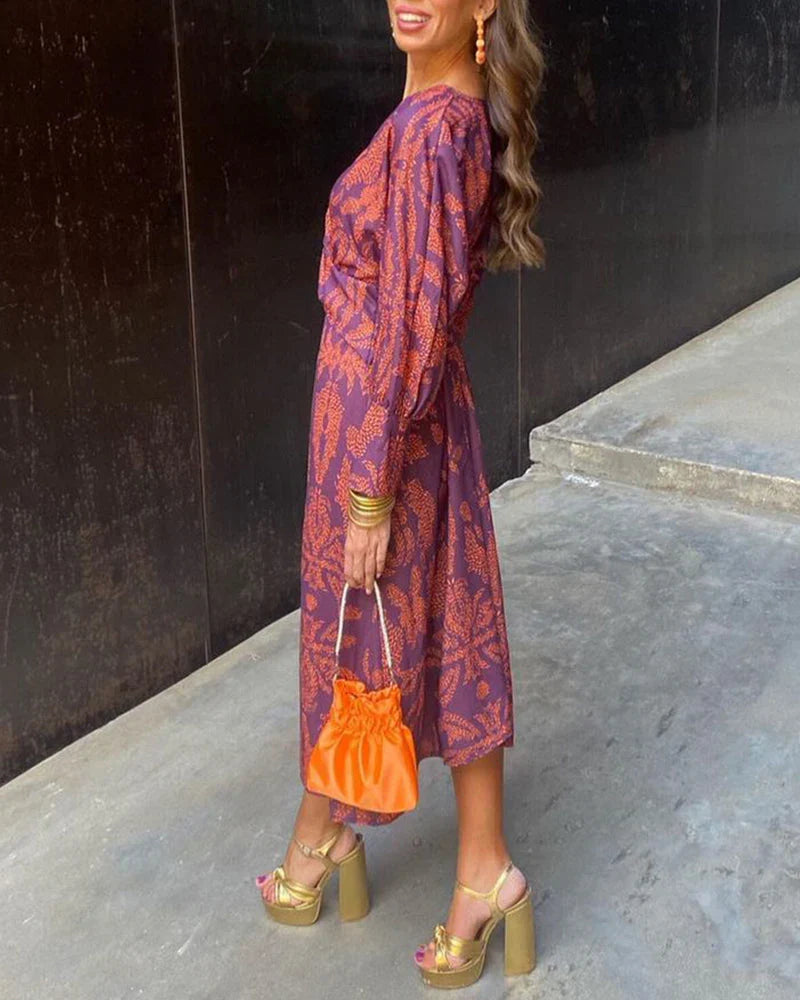 Emmeline Wrap Midi Dress