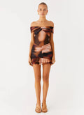Frances Mini Dress - Black Gradient