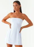 Ayanna Strapless Mini Dress - Blue