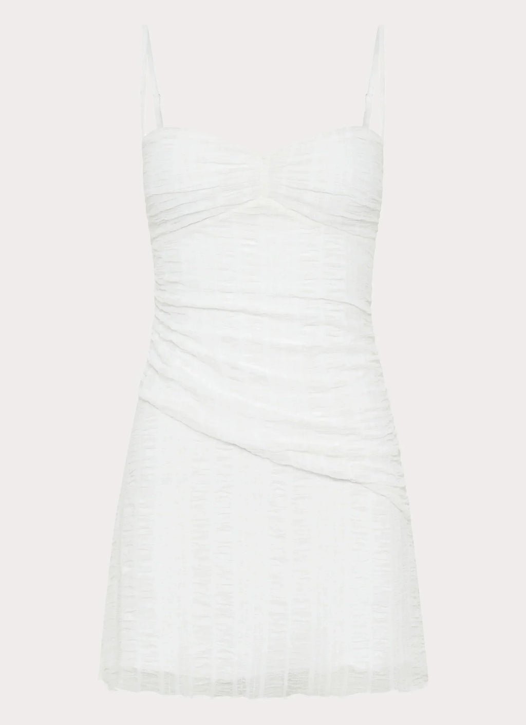 Arden Mesh Mini Dress - White