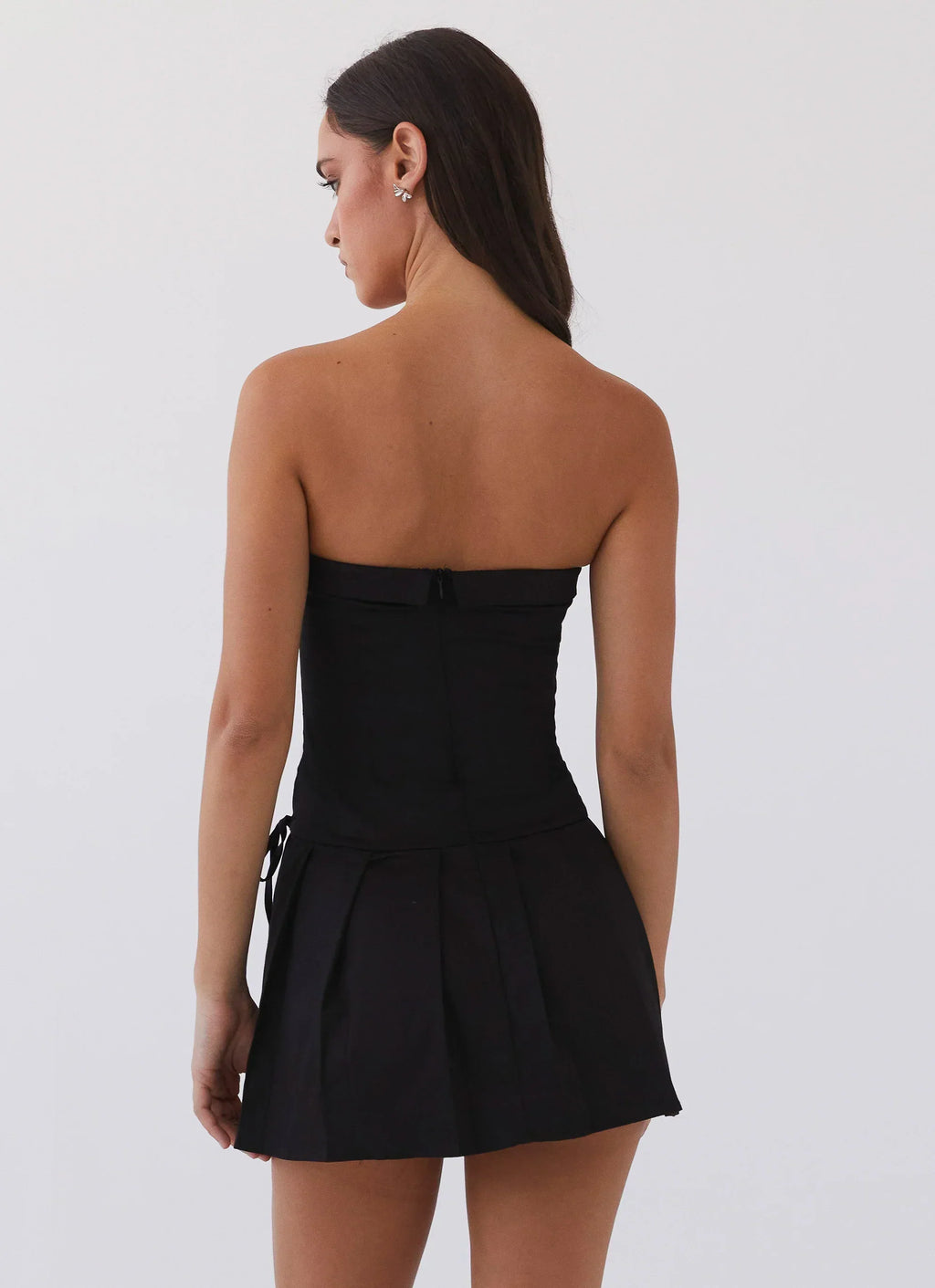 Calling The Shots Mini Dress - Black