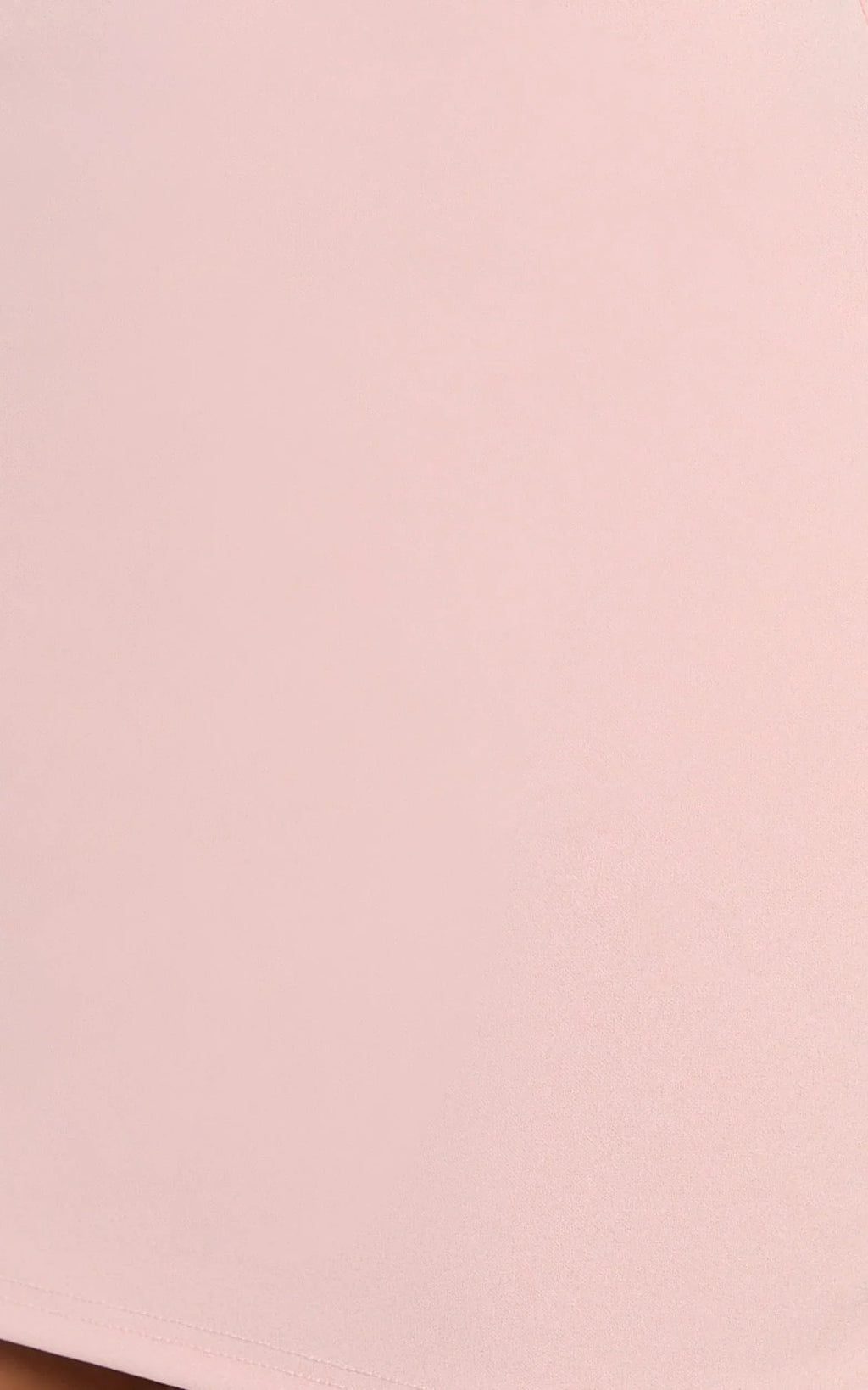 Bindi Boat Neck Bodycon Mini Dress in Pink