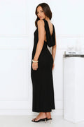 Dusk ‘Til Slay Mesh Maxi Dress Black