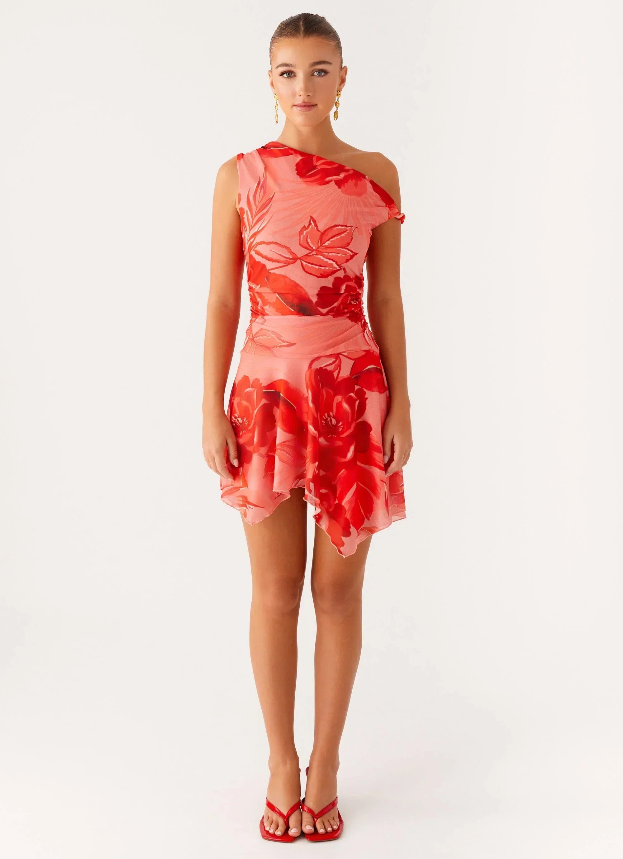 Wade Mini Dress - Sicily Sunsets Print