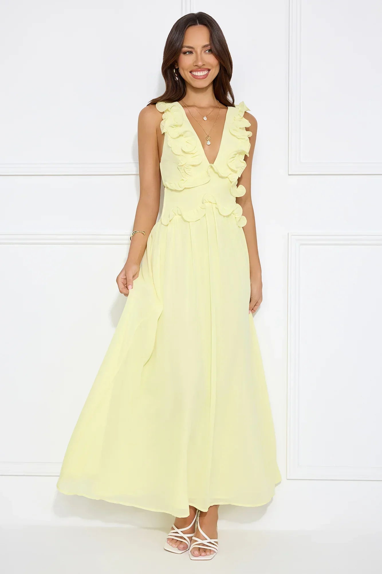 Light Embrace Maxi Dress Yellow