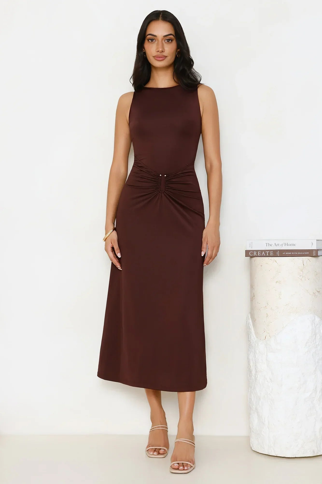 Everything Energy Midi Dress Chocolate