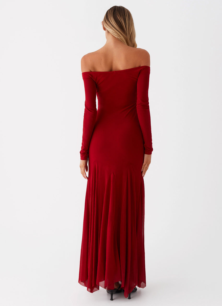 Maribel Maxi Dress - Red