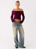 San Diego Straight Leg Denim Jeans - Blue Wash