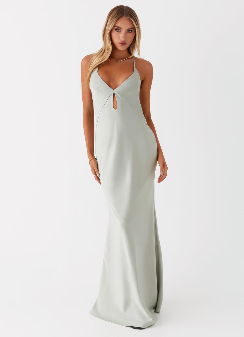 Vesper Keyhole Maxi Dress - Sage