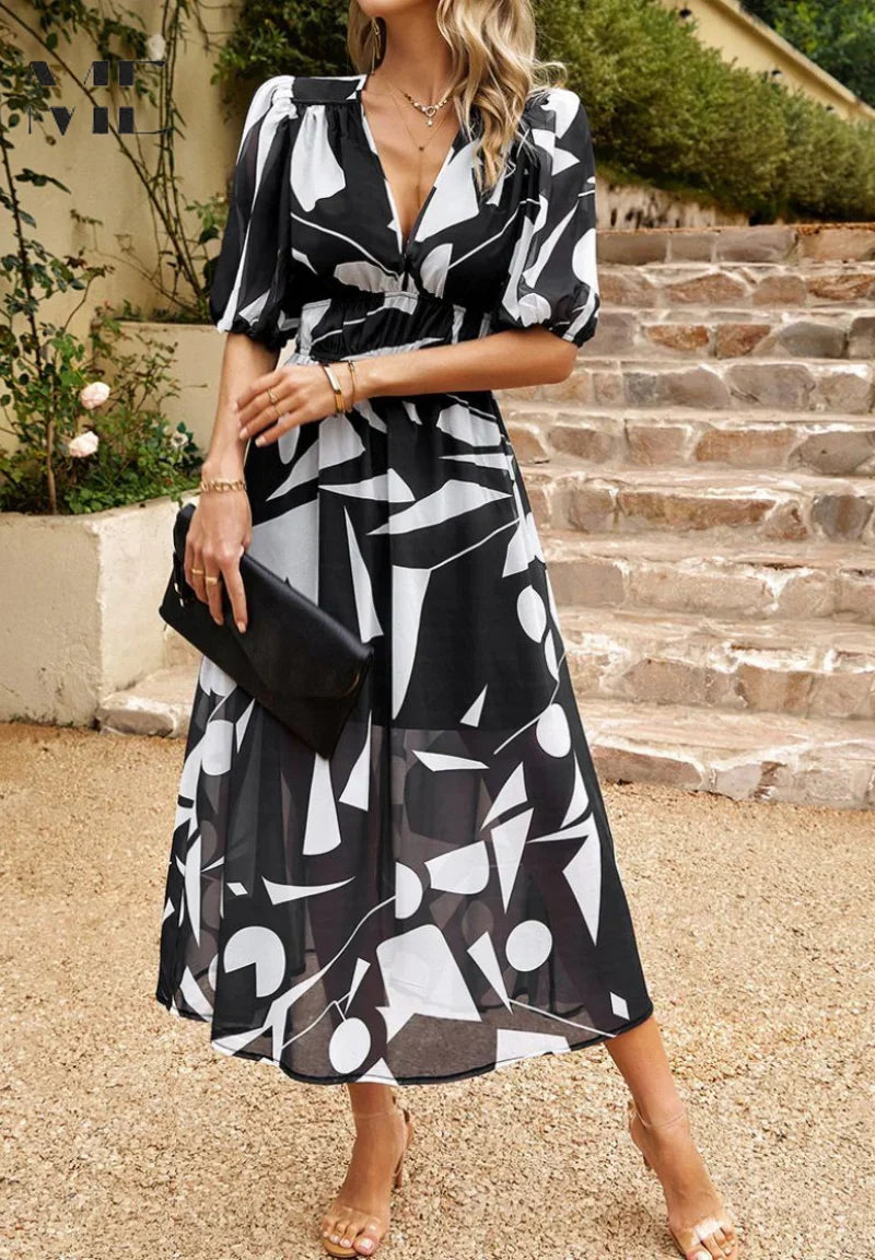 Amelia Floral Midi Dress