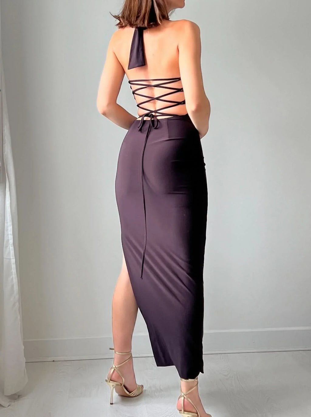 Sienna Halter Maxi Dress