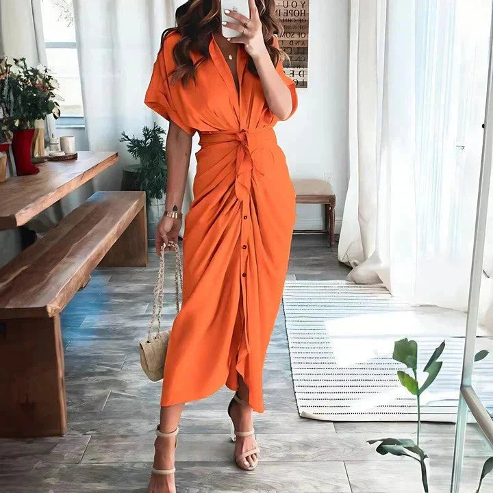 Audrey Wrap Midi Dress
