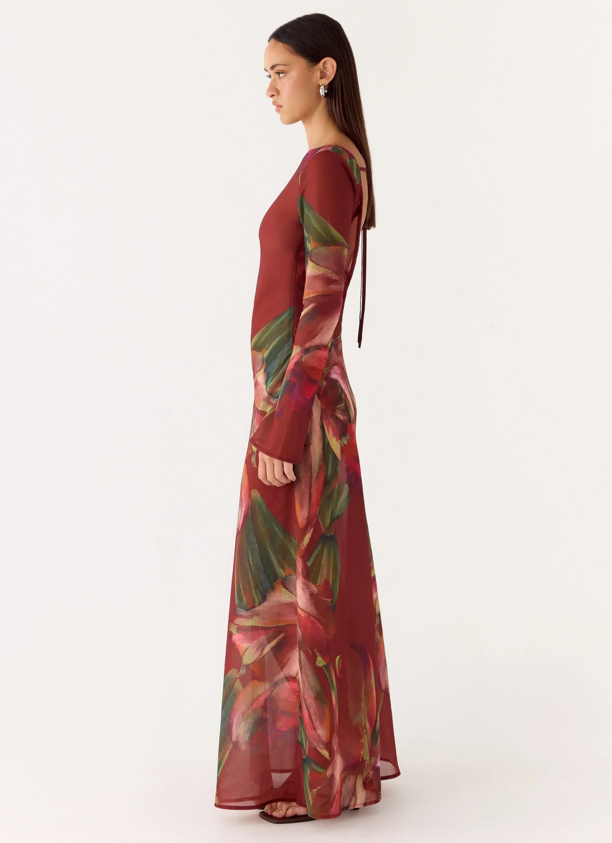 Charmayne Chiffon Maxi Dress Cuba
