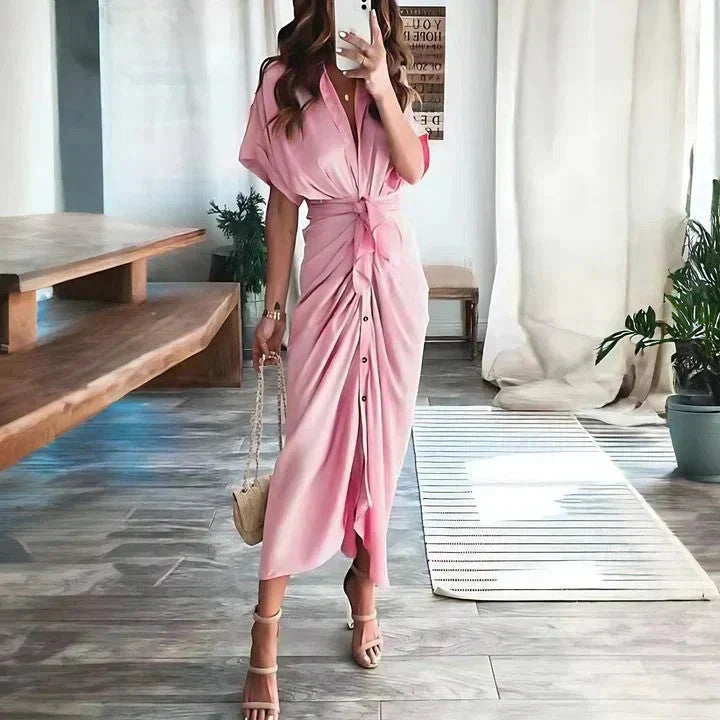 Audrey Wrap Midi Dress