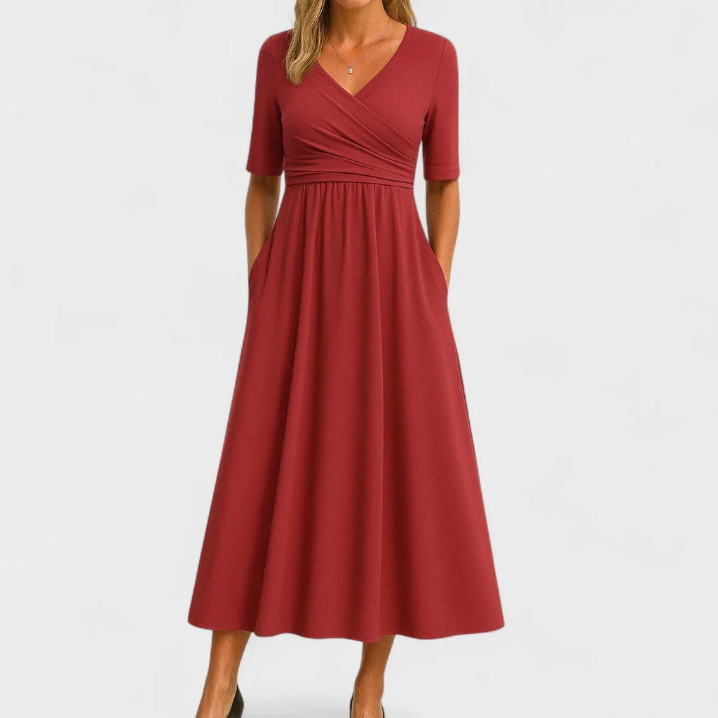 Isabella Wrap Midi Dress