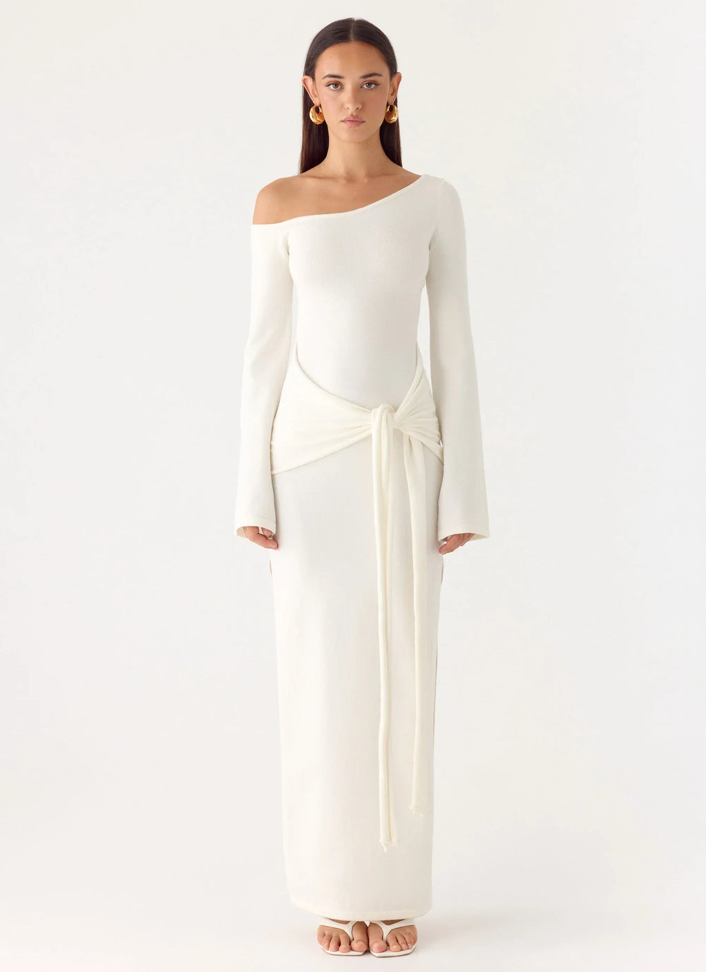 Kova Knit Maxi Dress White