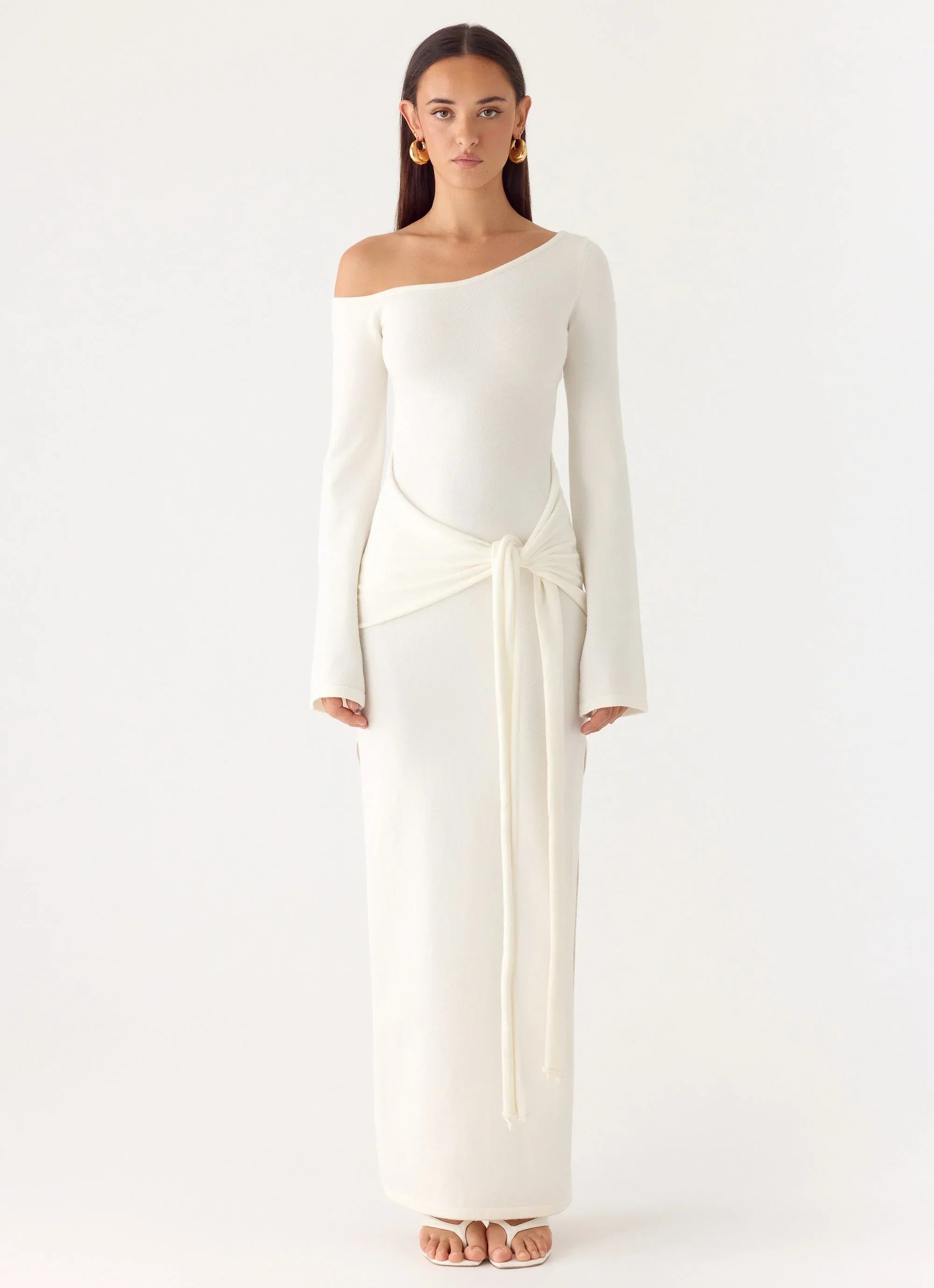 Kova Knit Maxi Dress White