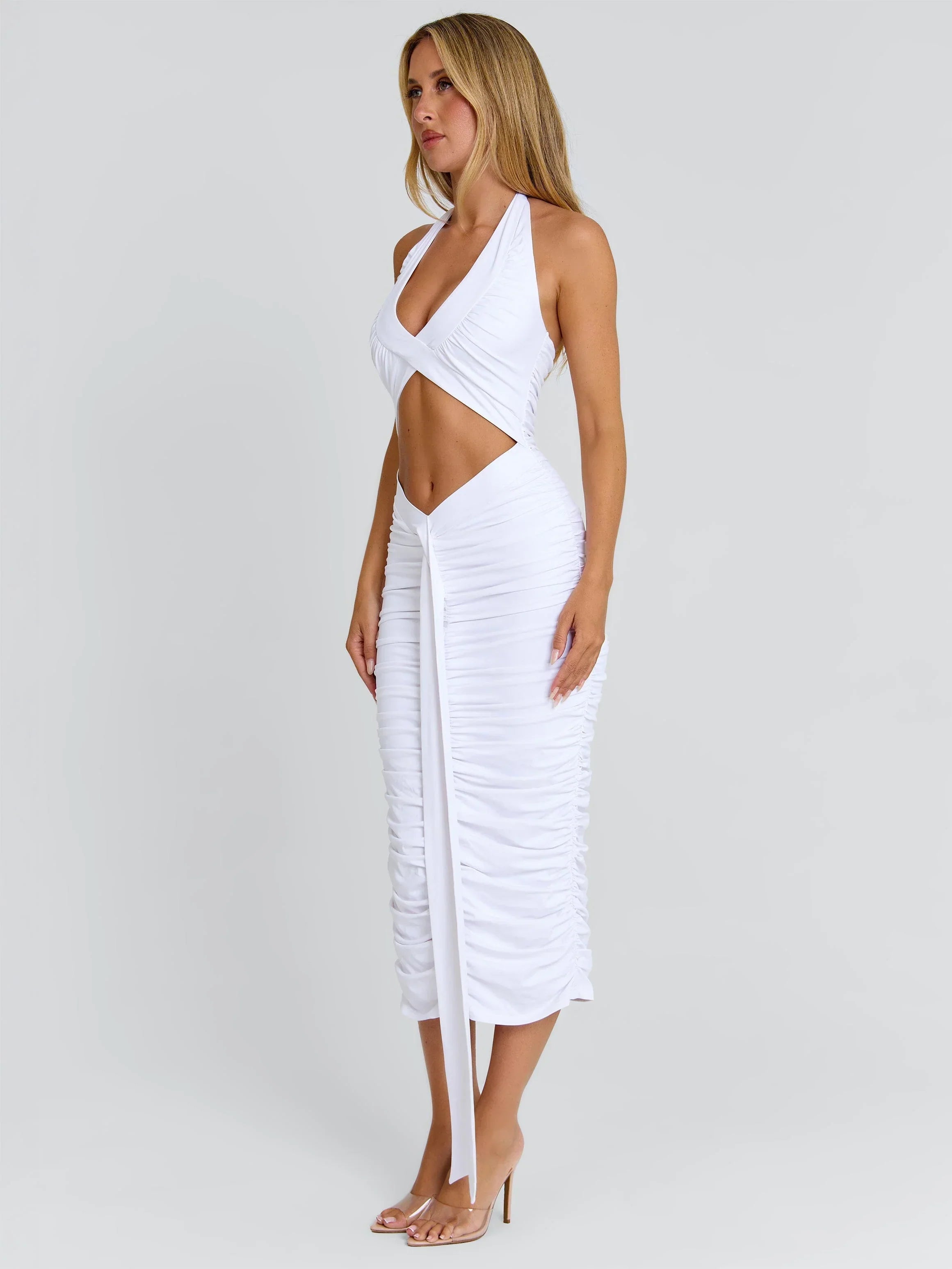 Omery White Midi Dress