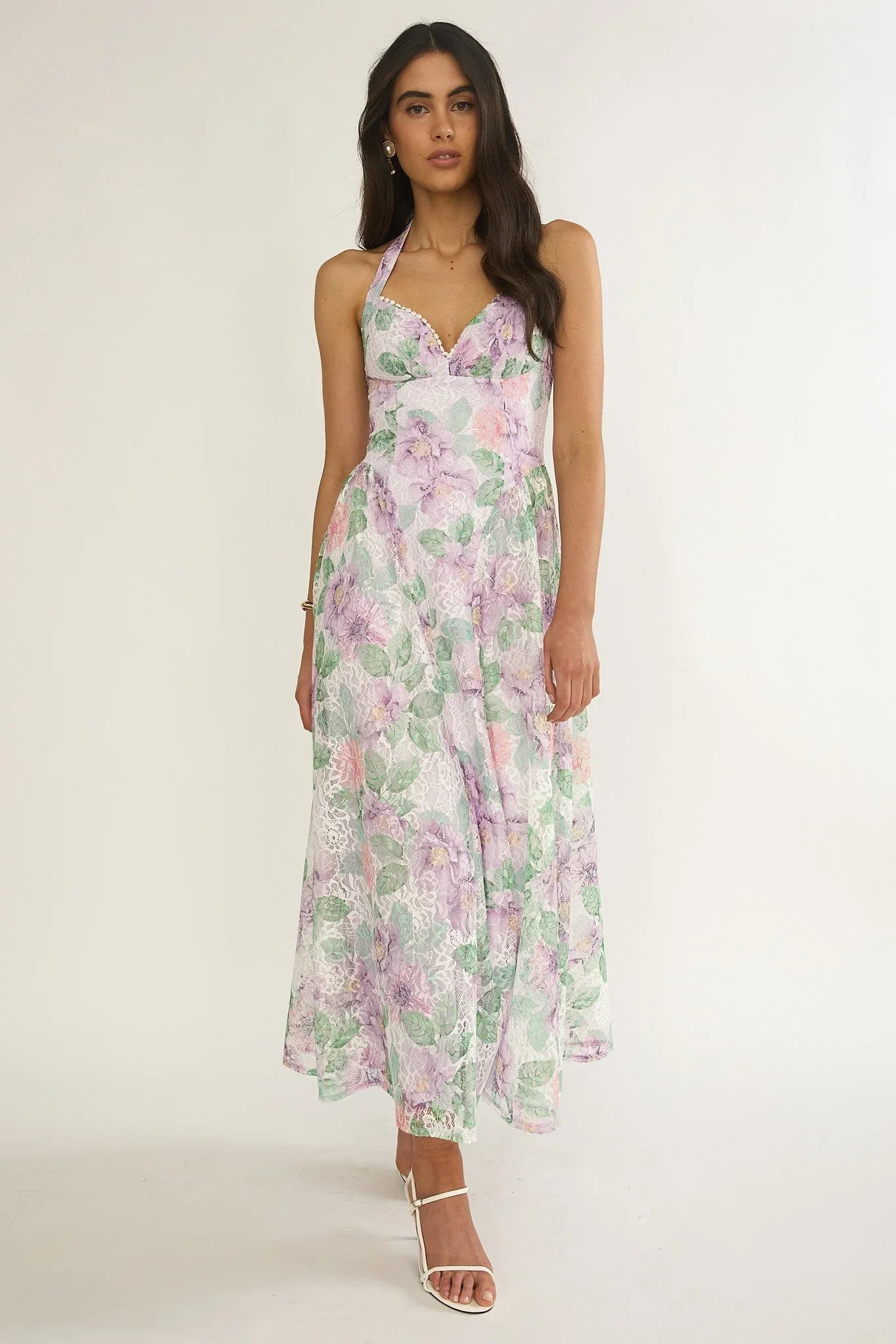 Florent Lace Maxi Dress Purple