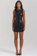 Nina Leather Mini Dress