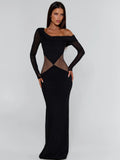 Lumina Black Maxi Dress