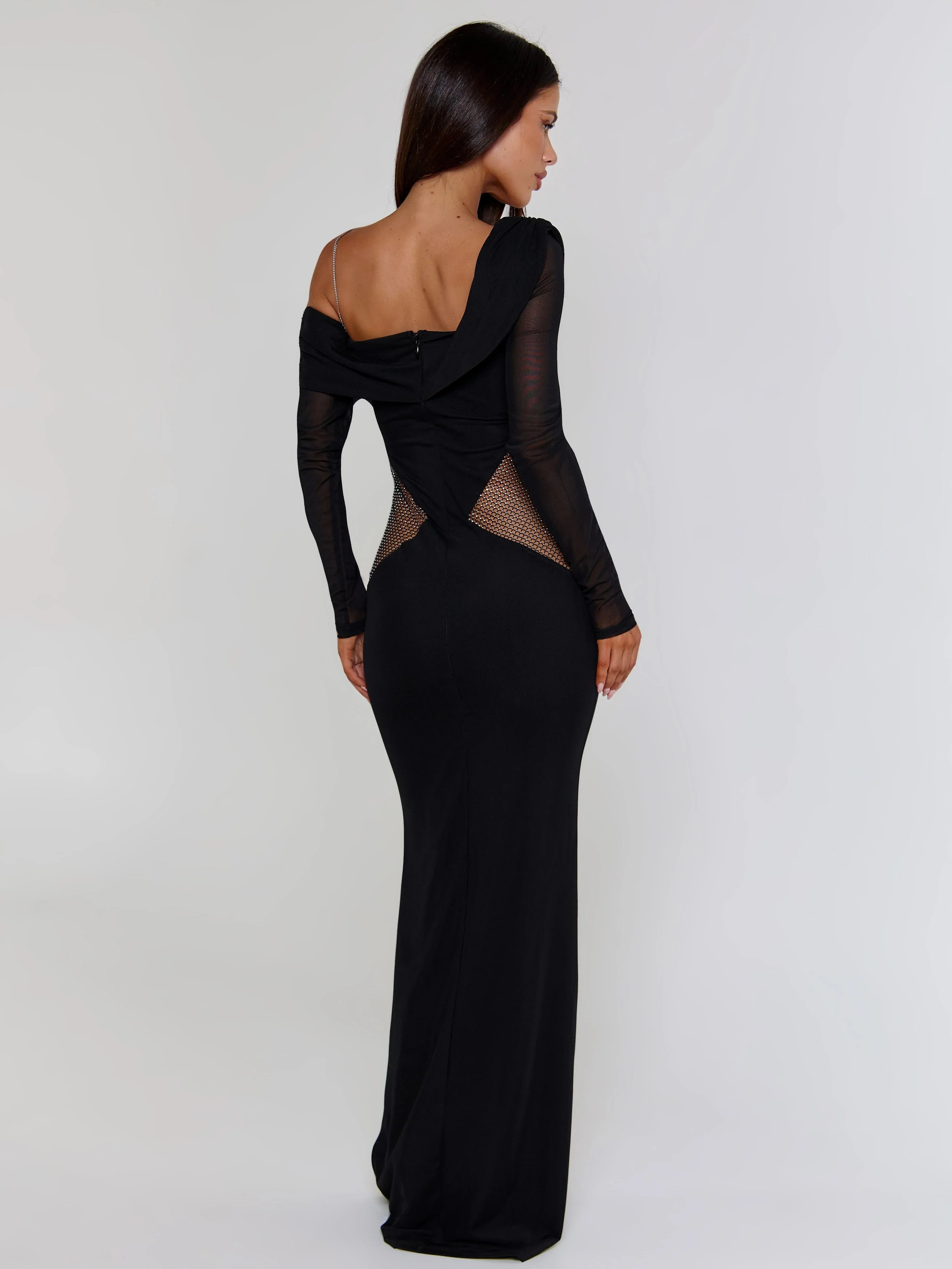 Lumina Black Maxi Dress